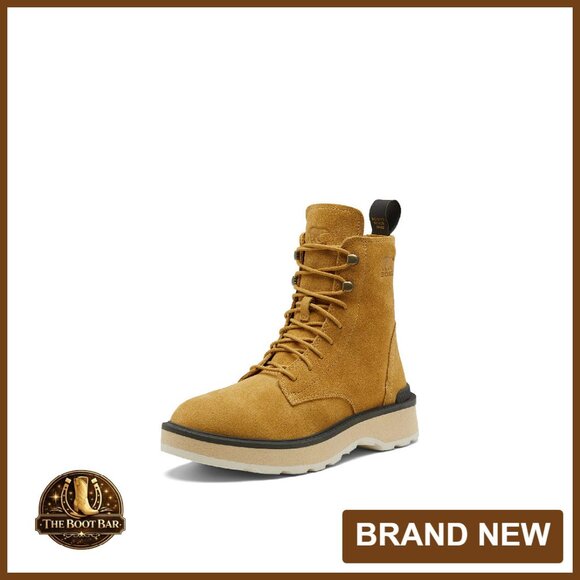 Women's Waterproof Leather Lace Boots with Memory Foam Insole